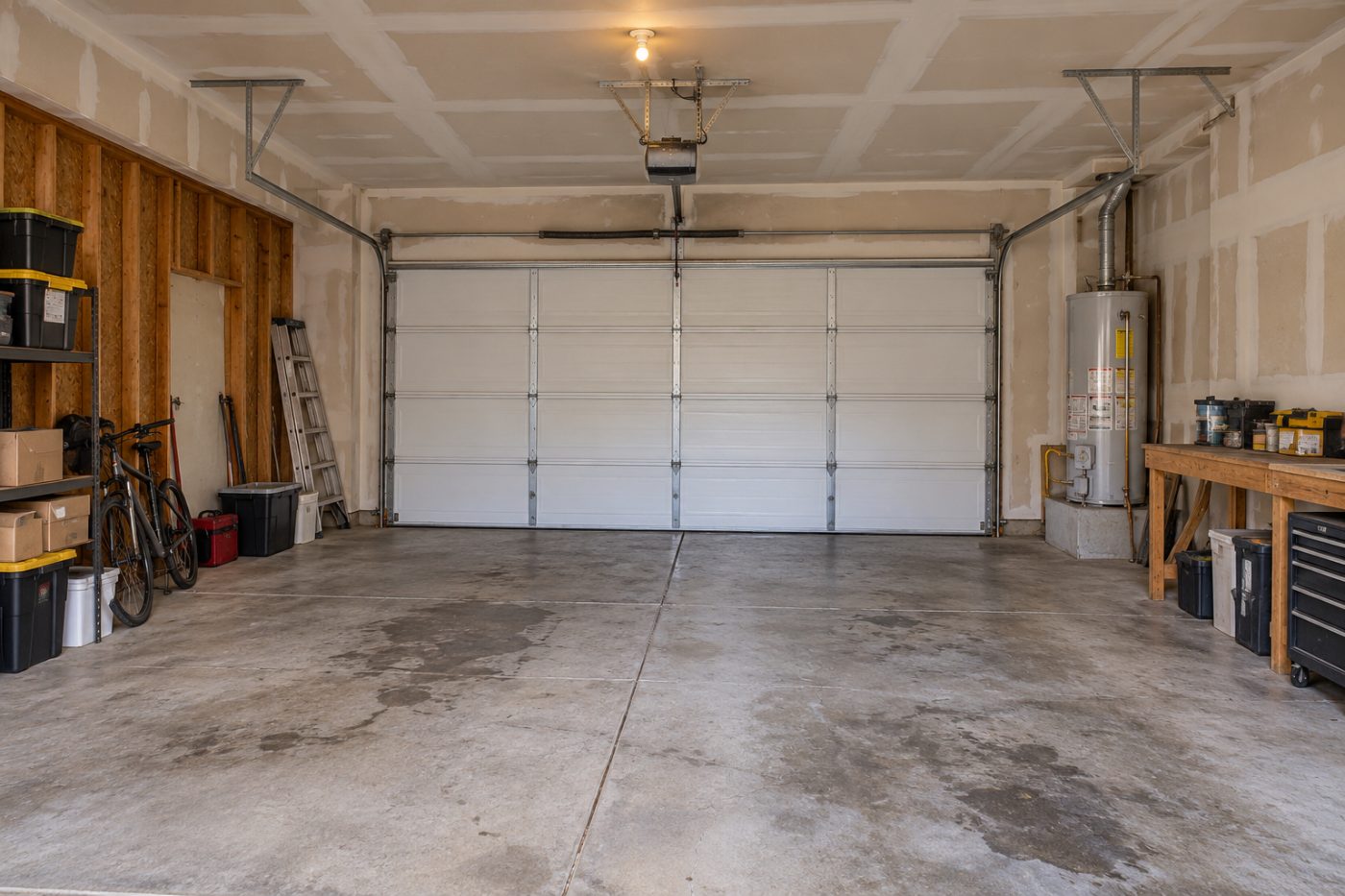Garage conversion concept before
